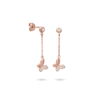 Peitho srebrne naušnice iz kolekcije Farfalla - PMSJ1307RG