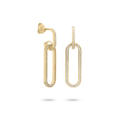 Peitho srebrne naušnice iz kolekcije Glittering - PMSJ1905YGL