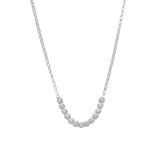 Peitho srebrna ogrlica iz kolekcije Pietre - PMSJ2404